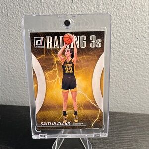 Donruss Caitlin Clark Iowa Hawkeyes Raining 3s card Indiana Fever